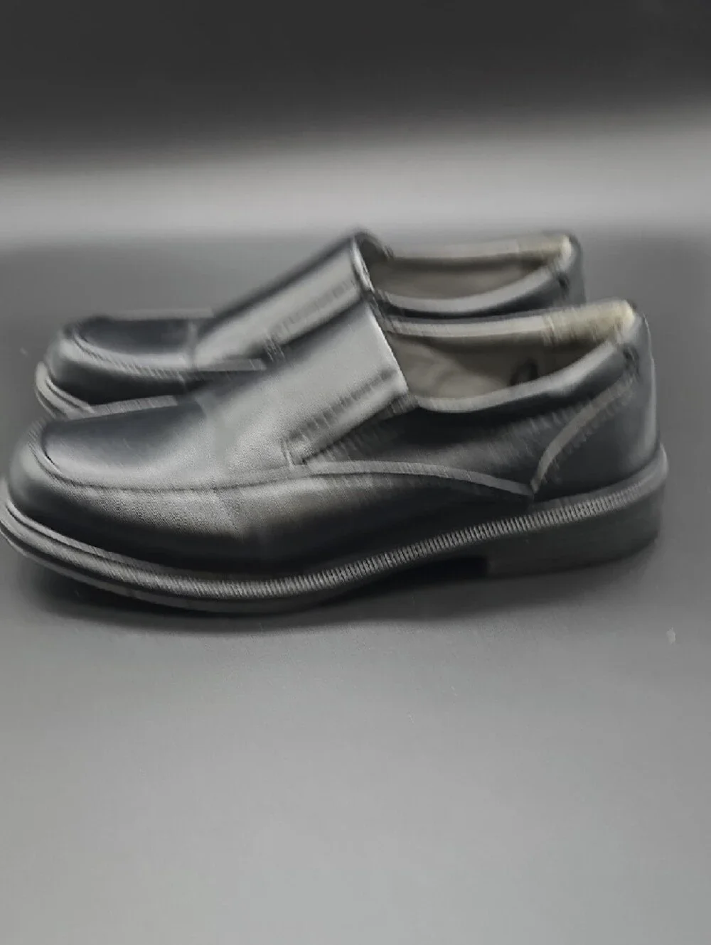 Deer Stag | Big Boys | Black | Slip-On | Leather | Dress Shoes | Sz 7